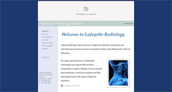 Desktop Screenshot of lafayetteradiology.com